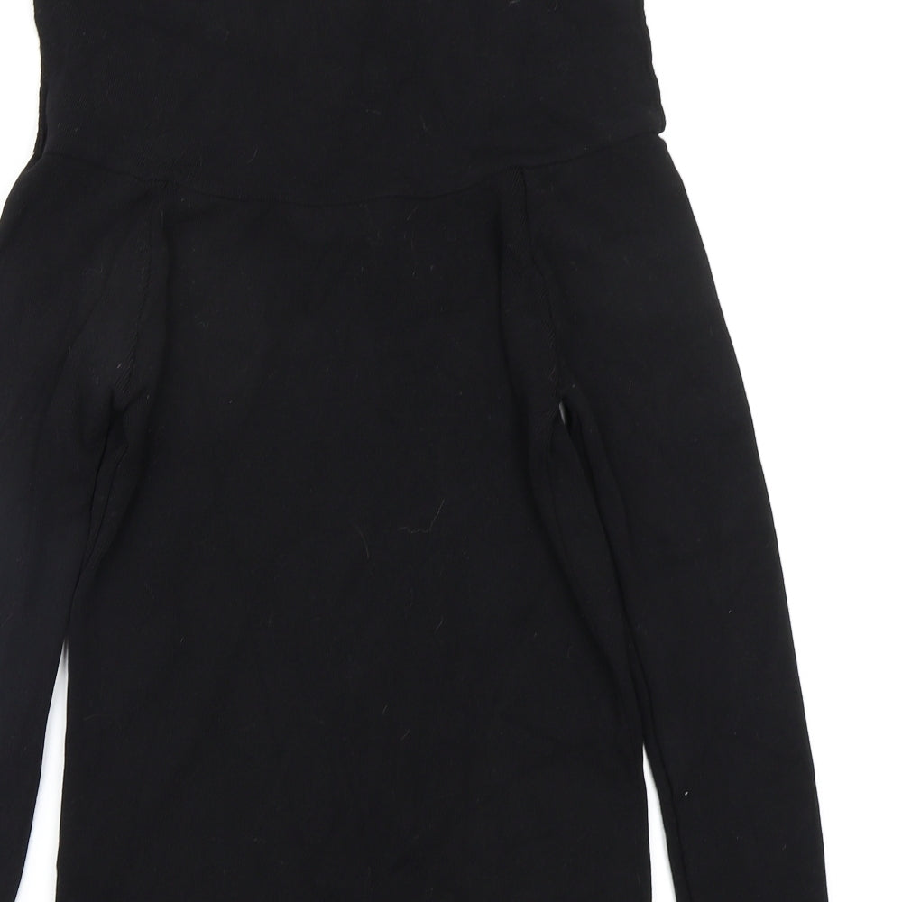 Wallis Womens Black   Basic T-Shirt Size S