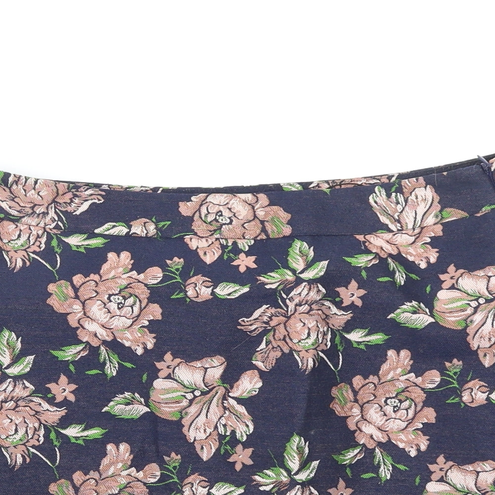 Fashion Union Womens Multicoloured Floral  Flare Skirt Size 10
