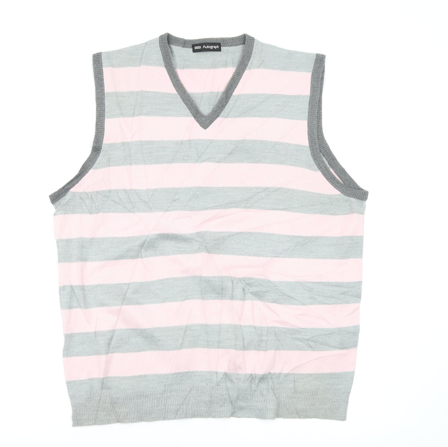 M&S Mens Multicoloured Striped  Pullover Jumper Size L