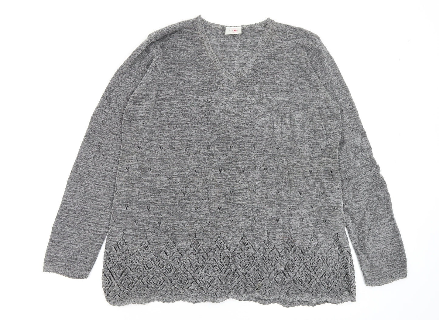 NEXT Womens Grey   Pullover Jumper Size L