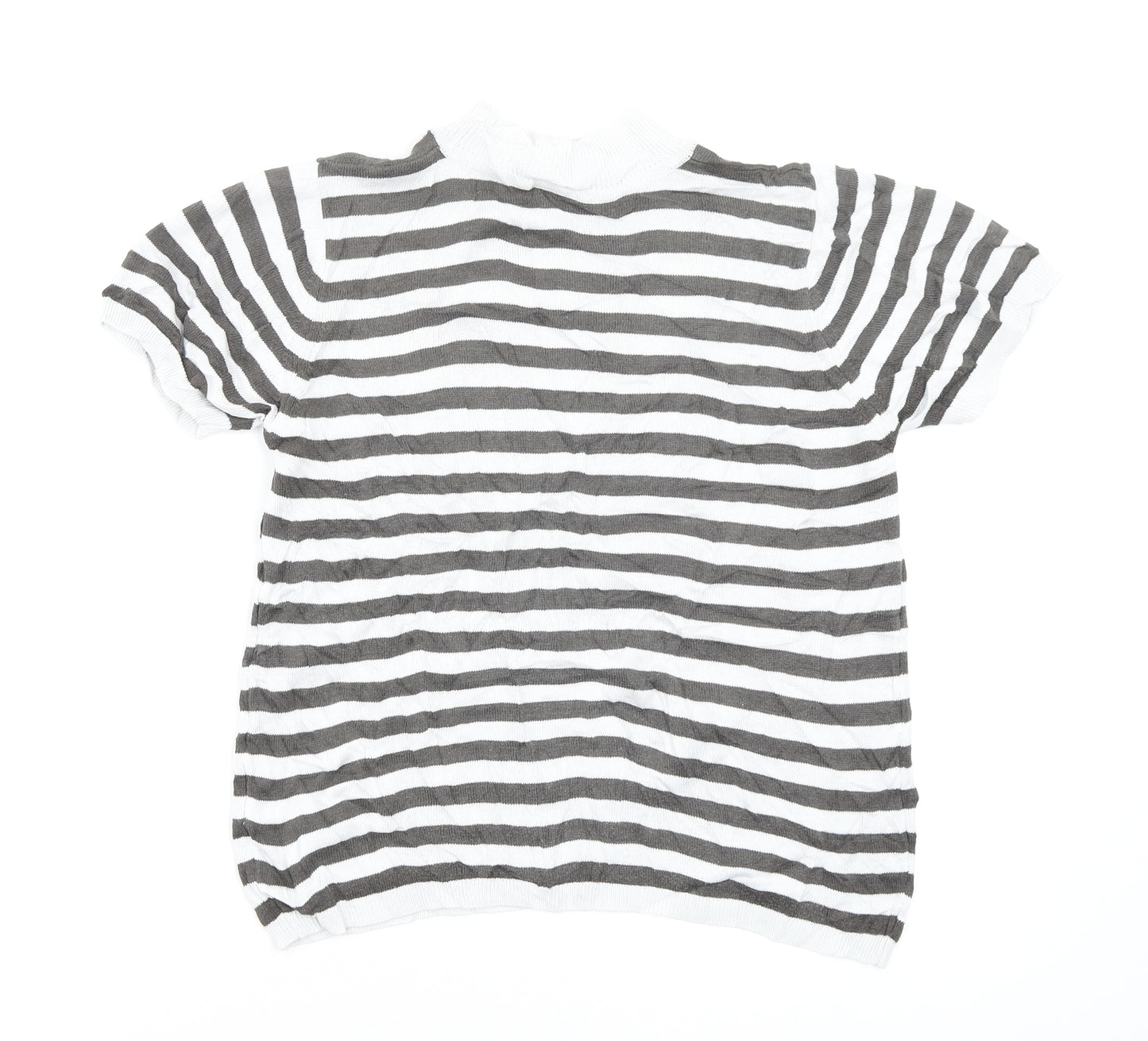 NEXT Womens Multicoloured Striped  Basic T-Shirt Size M