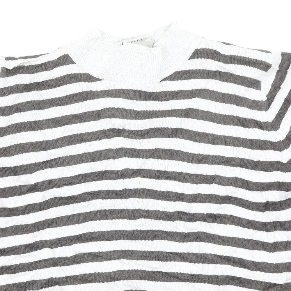 NEXT Womens Multicoloured Striped  Basic T-Shirt Size M