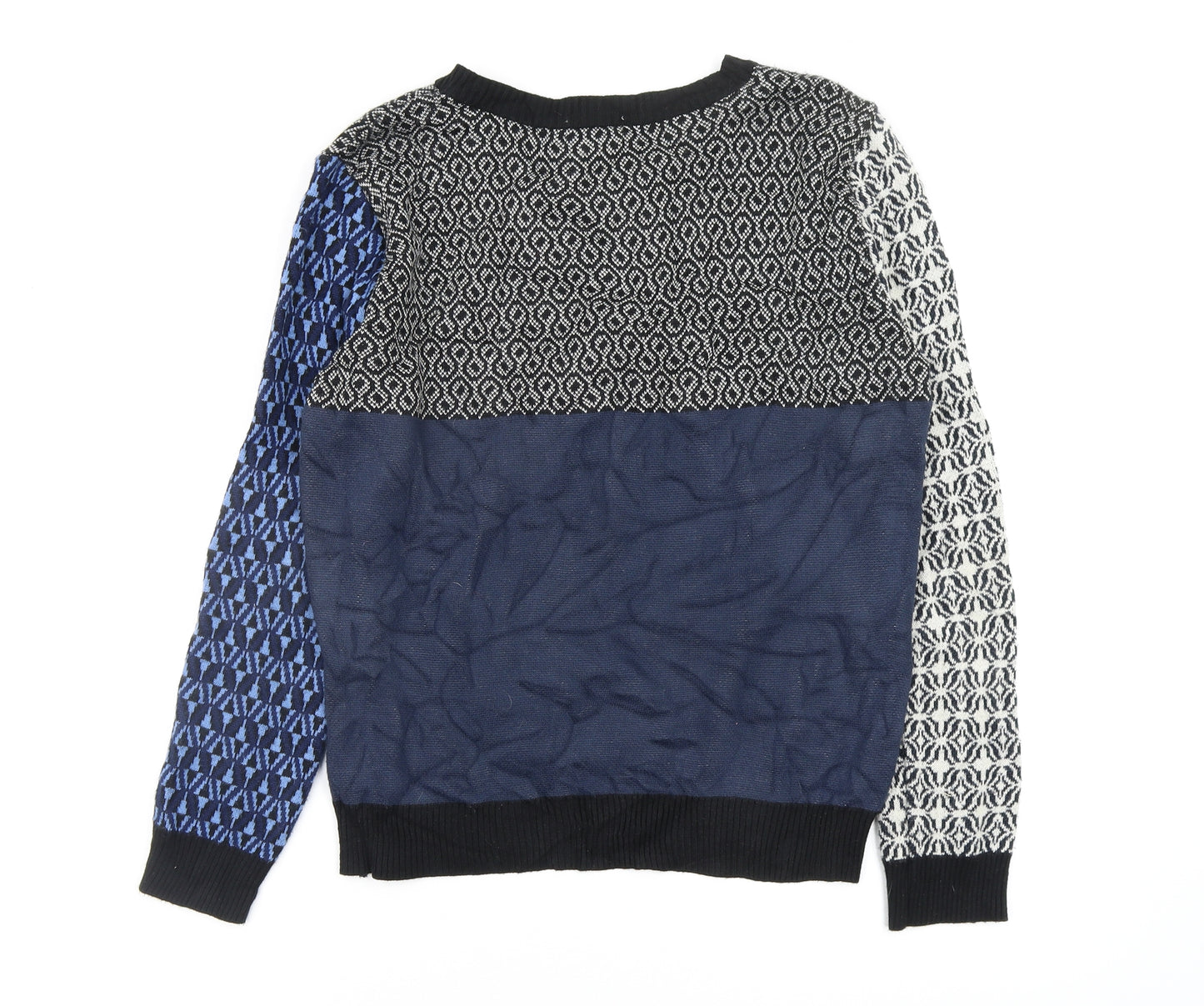 Cooperative Womens Multicoloured Geometric  Pullover Jumper Size M