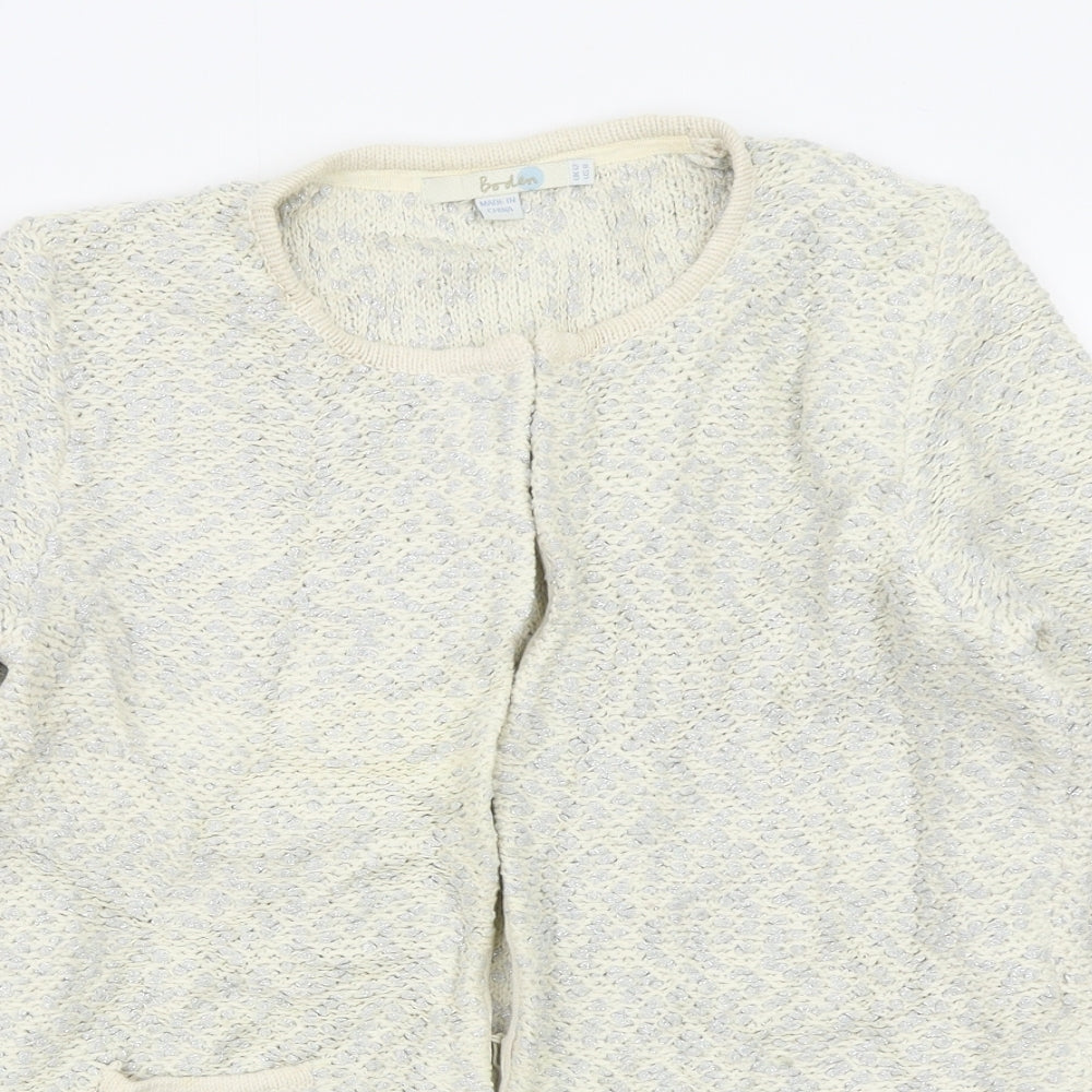 Boden Womens Multicoloured Geometric  Cardigan Jumper Size 12