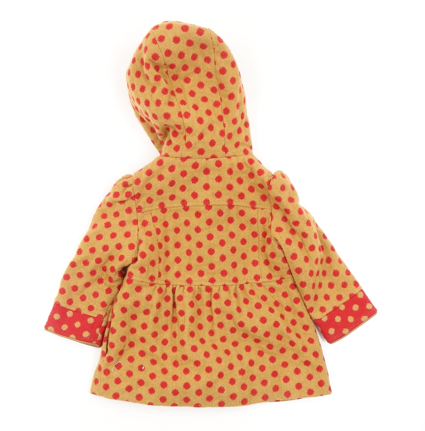 NEXT Girls Beige Polka Dot  Basic Coat Coat Size 18-24 Months