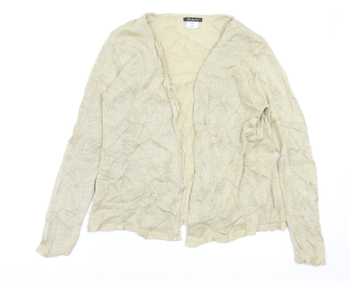 Berkertex Womens Gold Cardigan Jumper Size 10