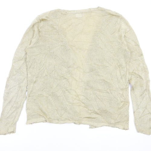 Berkertex Womens Gold   Cardigan Jumper Size 10