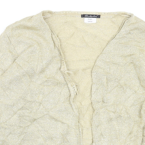 Berkertex Womens Gold   Cardigan Jumper Size 10