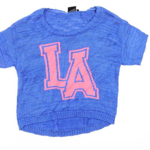 coolcat Womens Blue   Pullover Jumper Size S