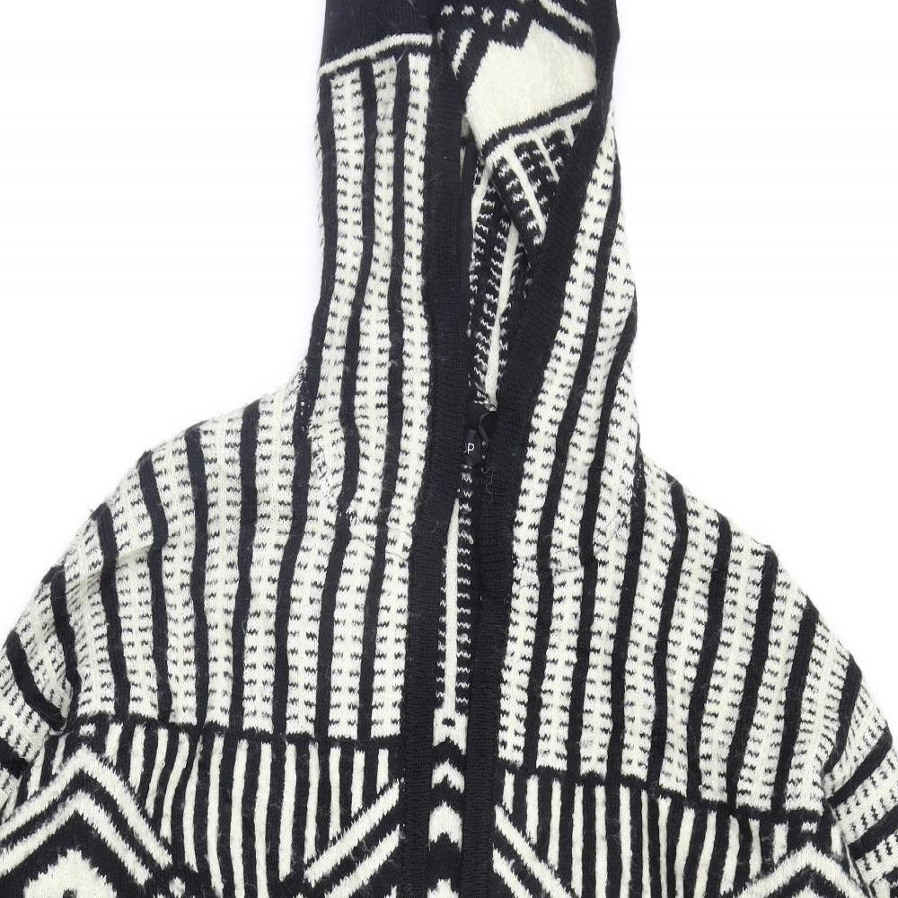 Topshop Womens Multicoloured Geometric  Cardigan Jumper Size S