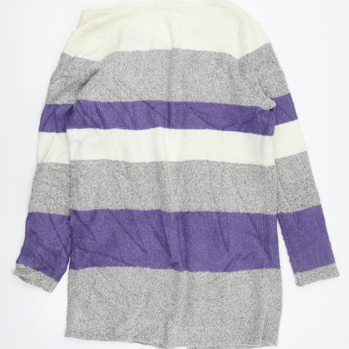 TU Womens Multicoloured Striped  Cardigan Jumper Size M