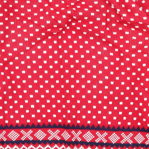 catch 22 Mens Multicoloured Geometric  Pullover Jumper Size S  - christmas