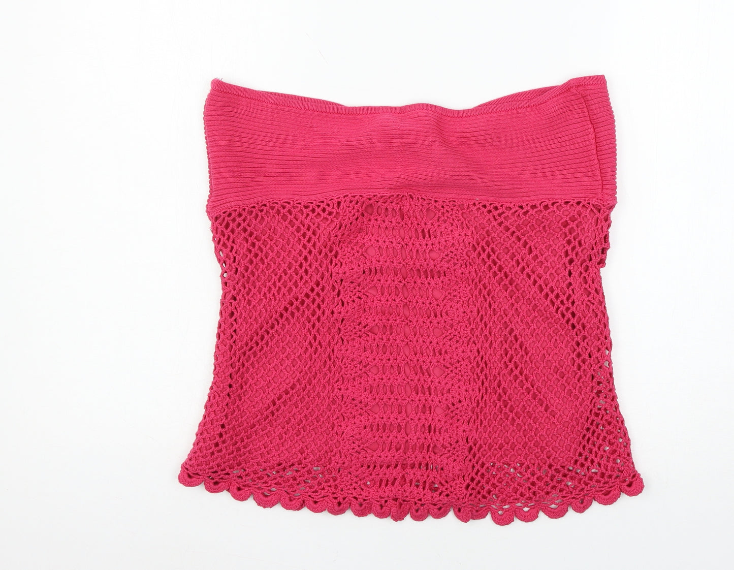 NEXT Womens Pink  Knit Basic T-Shirt Size 16