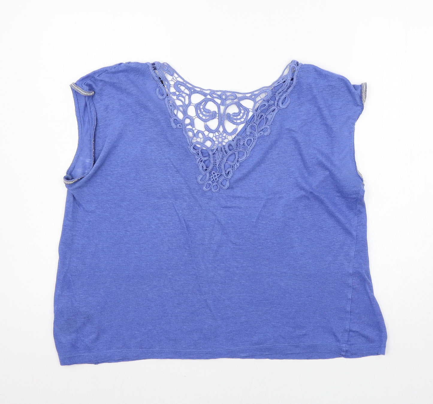 NEXT Womens Blue  Knit Basic T-Shirt Size 16