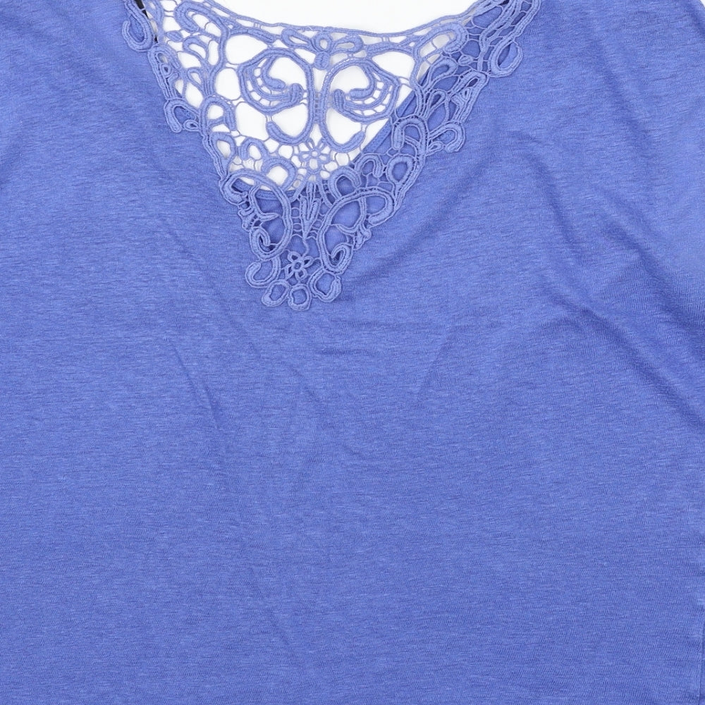 NEXT Womens Blue  Knit Basic T-Shirt Size 16