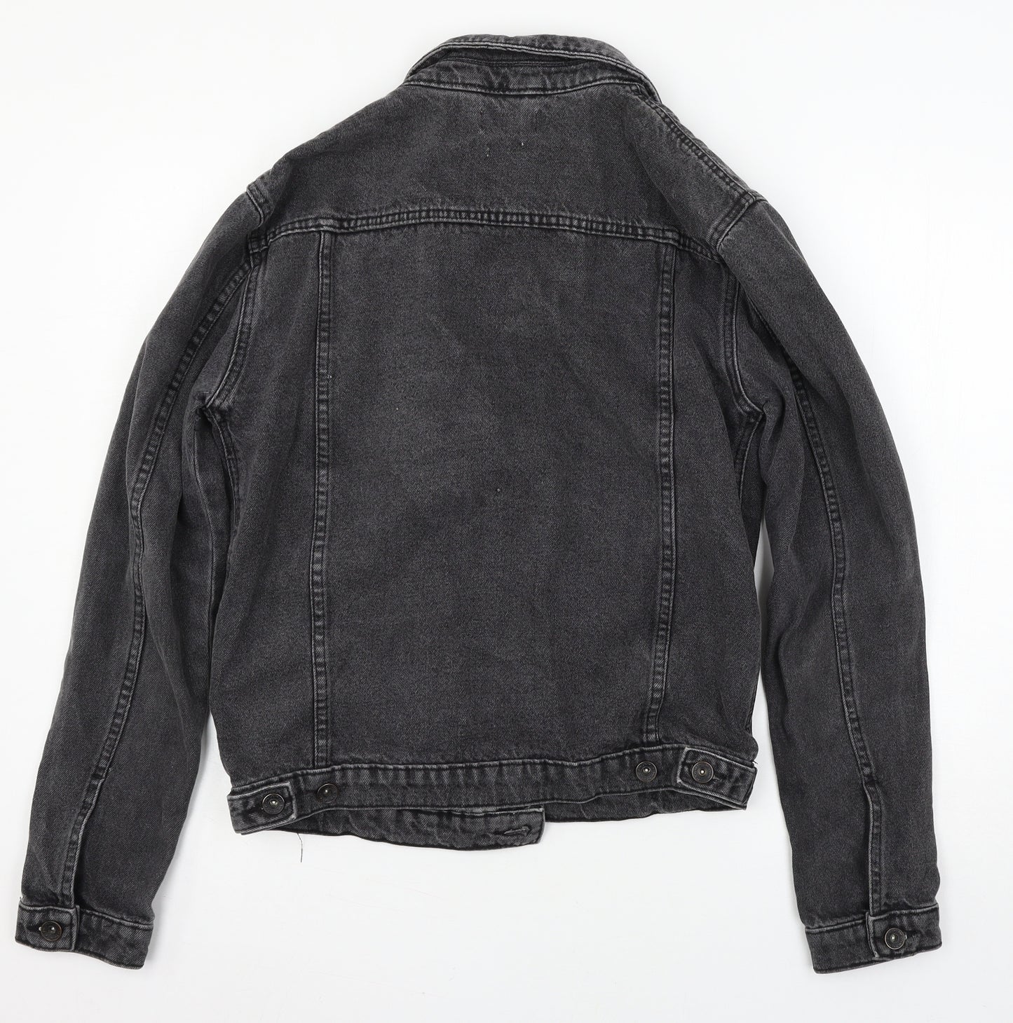 Topman Mens Grey  Denim Jacket  Size S