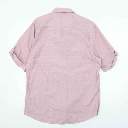 Topman Mens Pink    Button-Up Size L