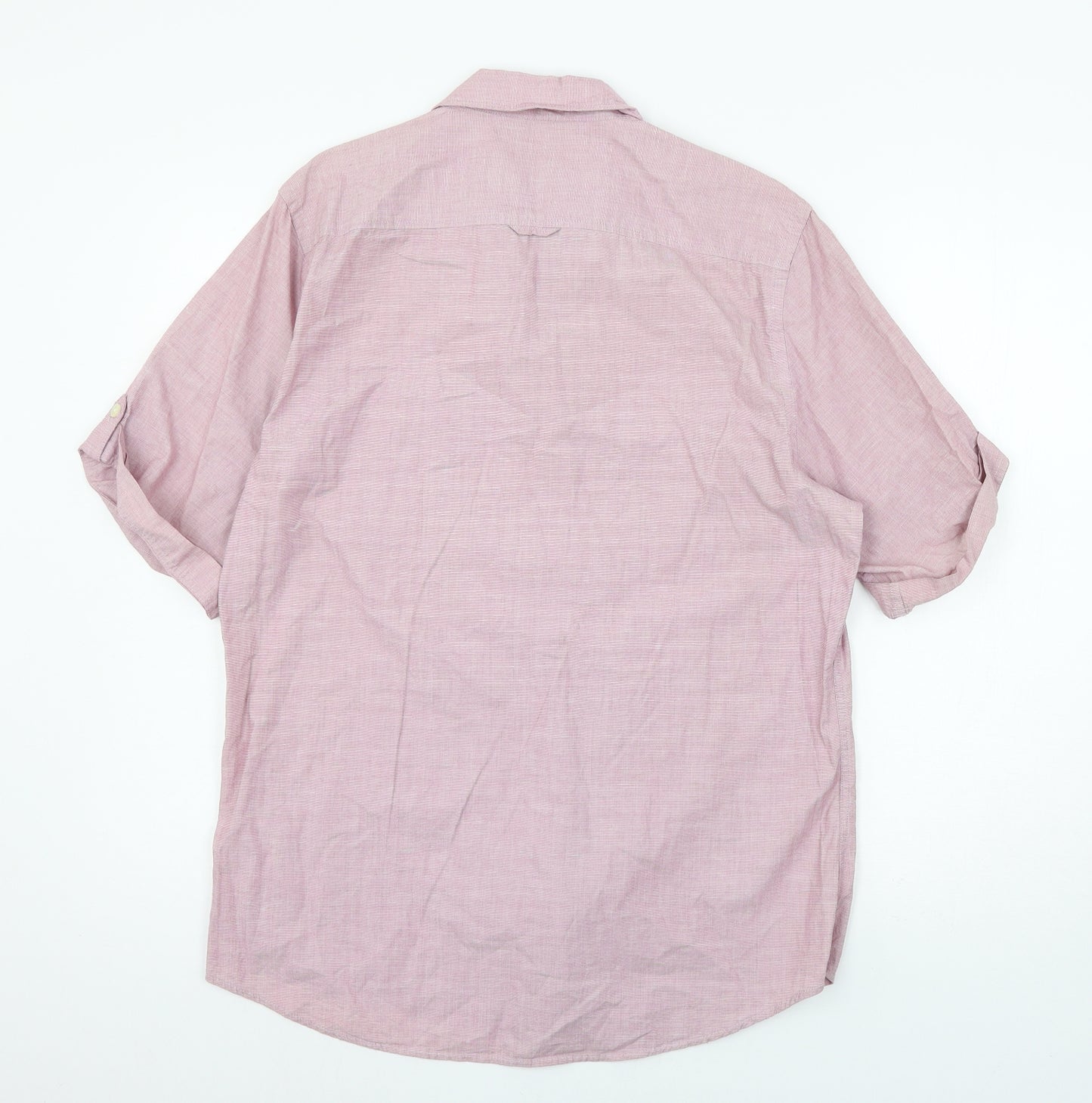 Topman Mens Pink    Button-Up Size L