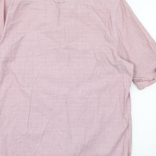 Topman Mens Pink    Button-Up Size L