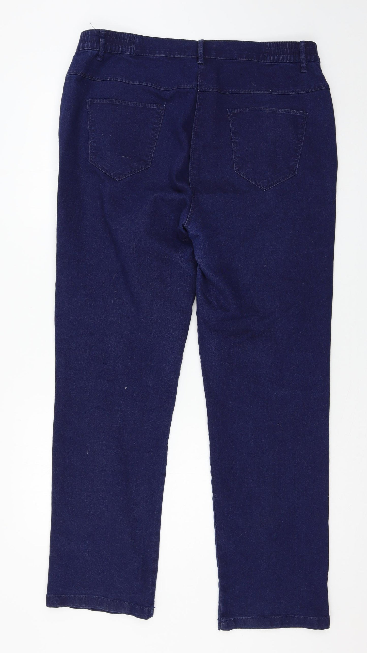 Bomarche Womens Blue  Denim Straight Jeans Size 18 L30 in