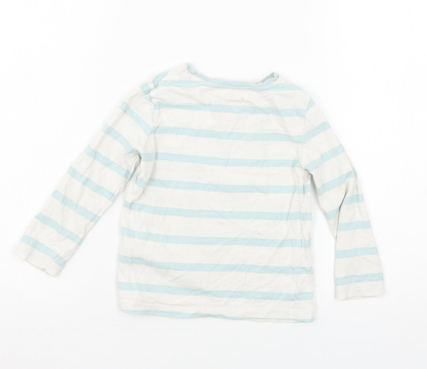 F&F Girls White  Jersey Basic T-Shirt Size 3-4 Years