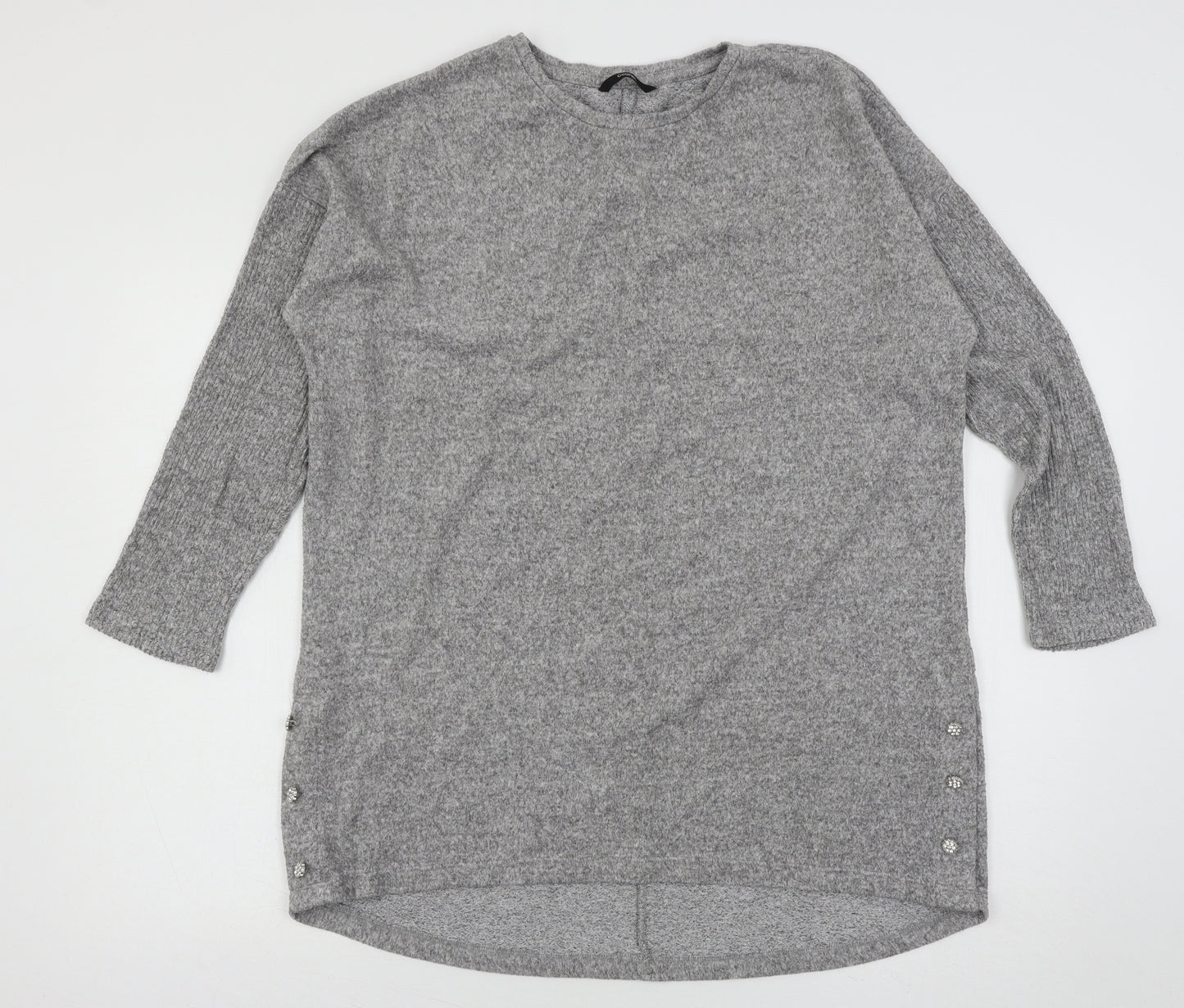 George Womens Grey  Knit Pullover Jumper Size M