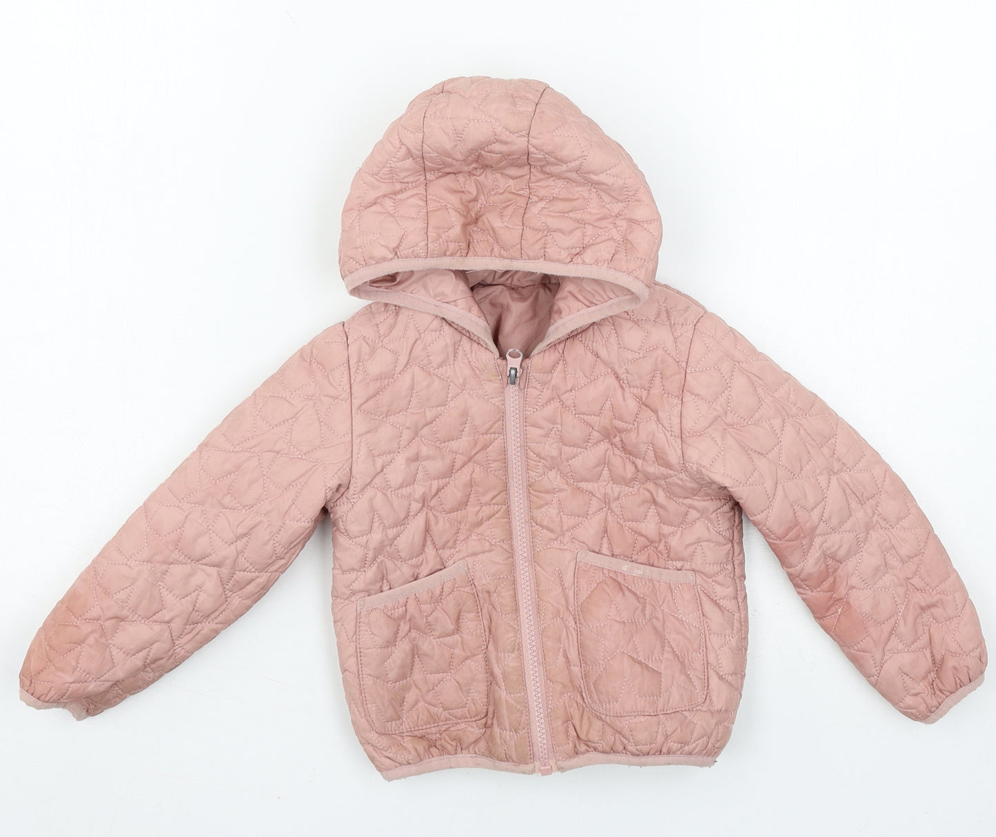 Marks and Spencer Girls Pink   Puffer Jacket Jacket Size 3-4 Years