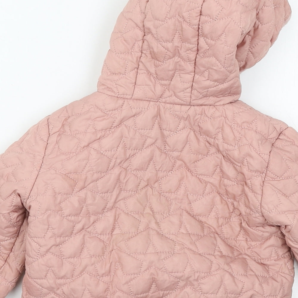 Marks and Spencer Girls Pink   Puffer Jacket Jacket Size 3-4 Years