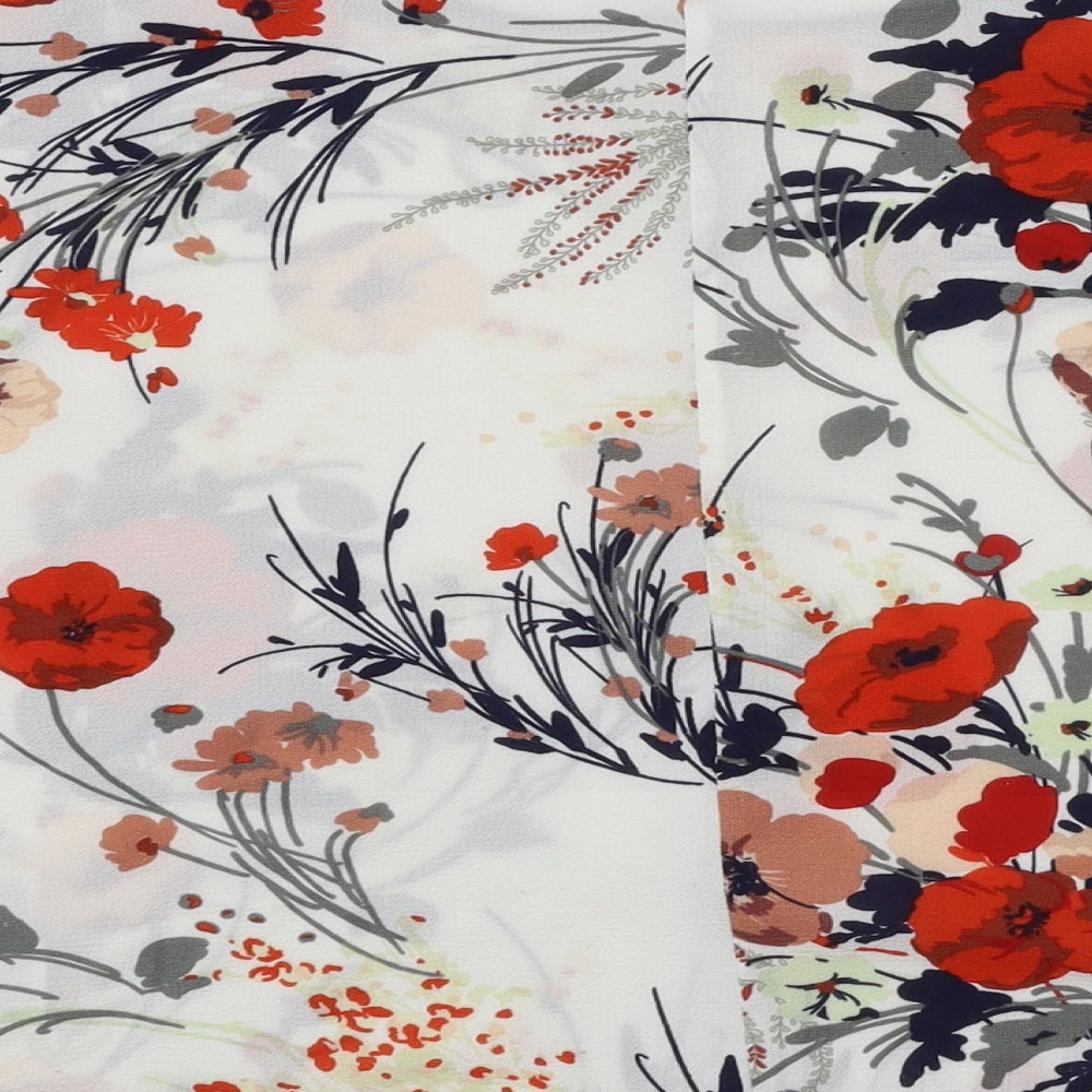 Marks and Spencer Womens Multicoloured Floral  Basic T-Shirt Size 10