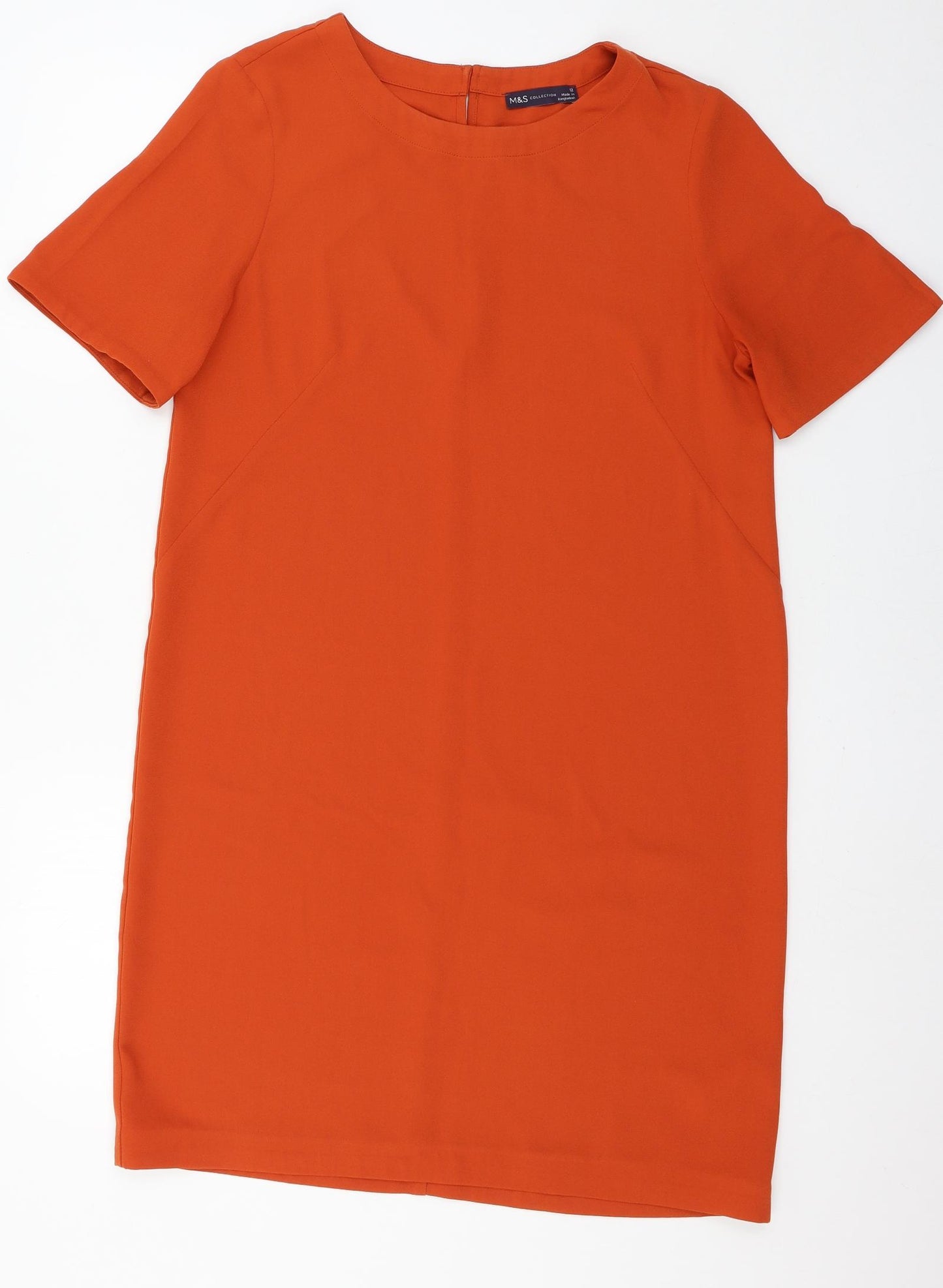Marks and Spencer Womens Orange   T-Shirt Dress  Size 12