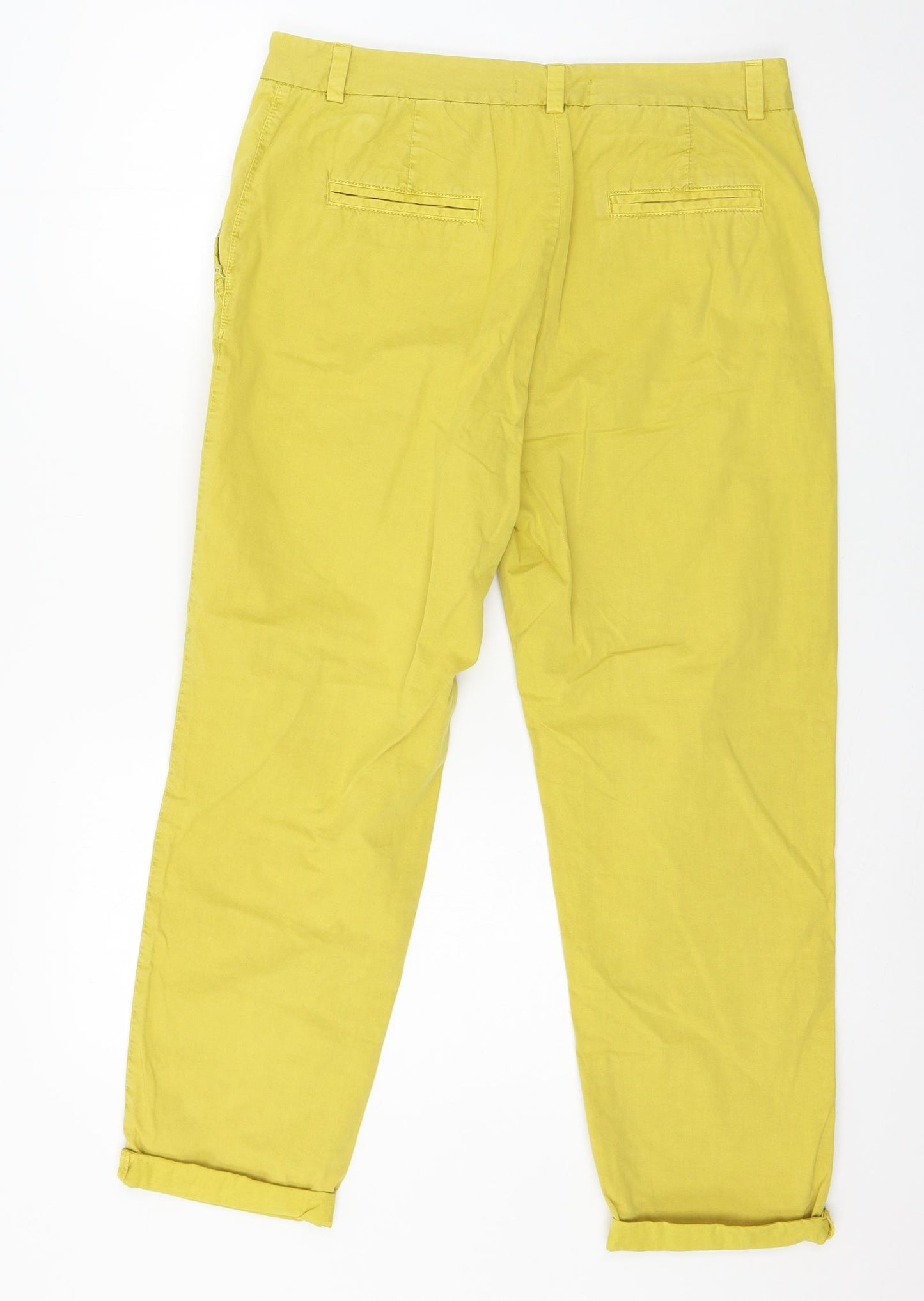 Marks and Spencer Womens Yellow   Trousers  Size 12 L25 in