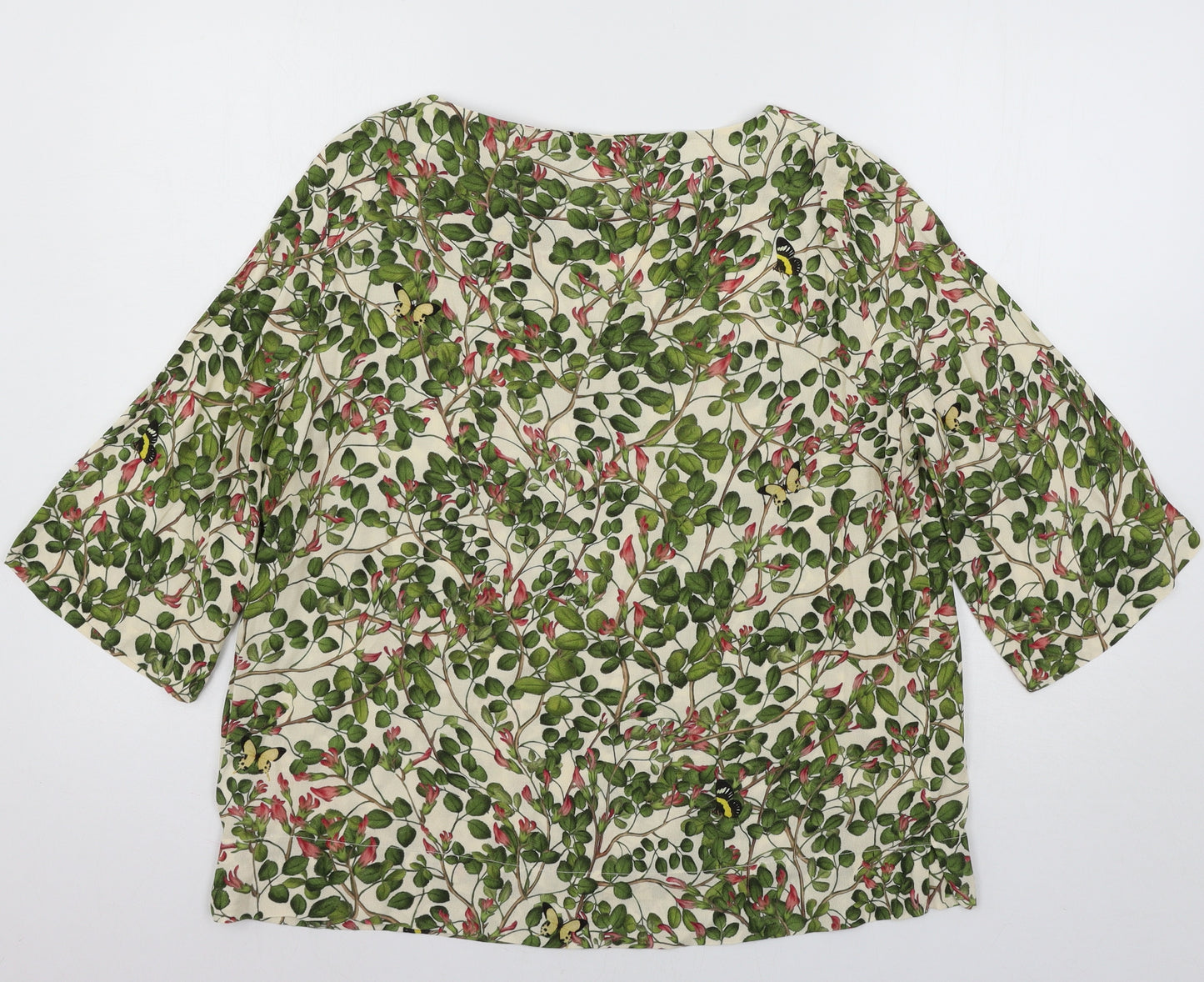 H&M Womens Green   Basic Blouse Size 10