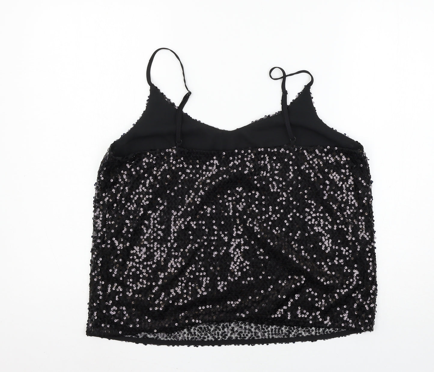 George Womens Black  Chiffon Camisole Tank Size 12