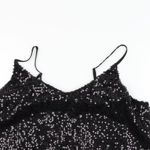 George Womens Black  Chiffon Camisole Tank Size 12