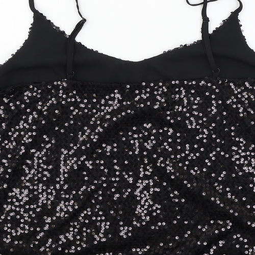 George Womens Black  Chiffon Camisole Tank Size 12