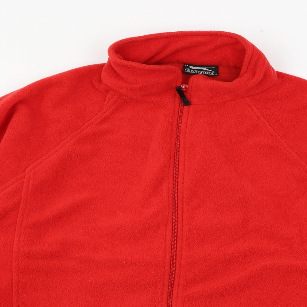 Slazenger Mens Red  Fleece Jacket  Size XL