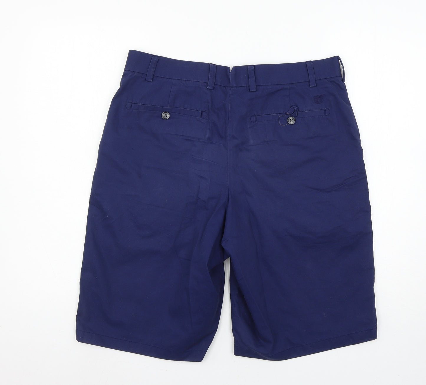 Marks and Spencer Mens Blue   Chino Shorts Size 34 in