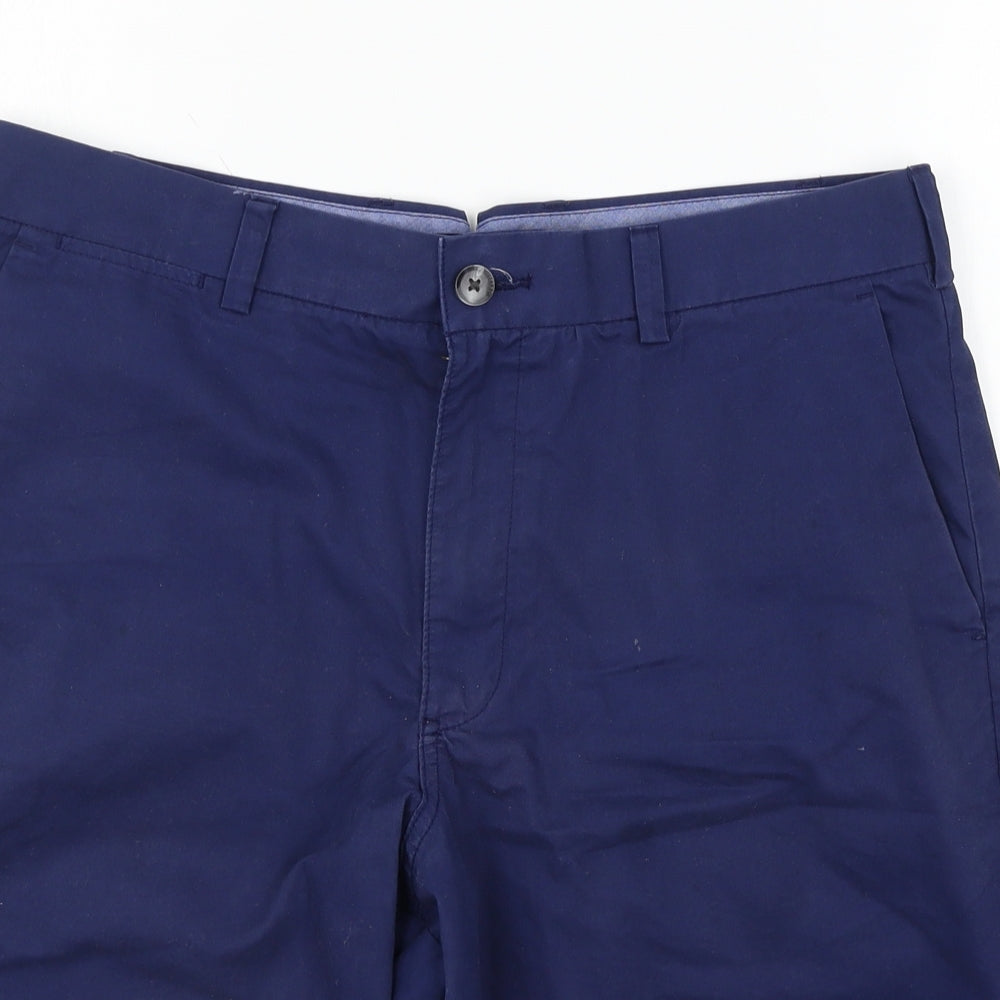 Marks and Spencer Mens Blue   Chino Shorts Size 34 in