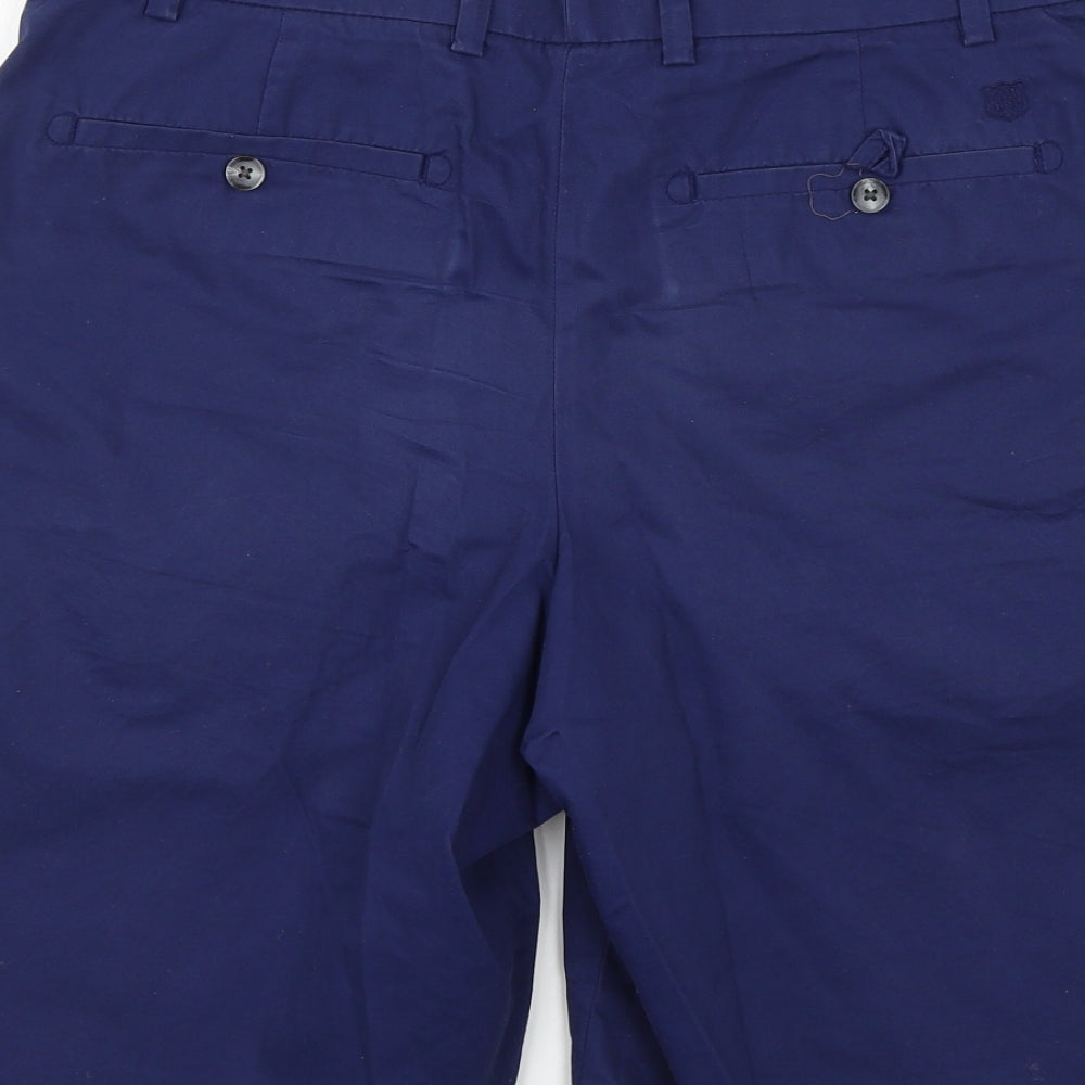 Marks and Spencer Mens Blue   Chino Shorts Size 34 in