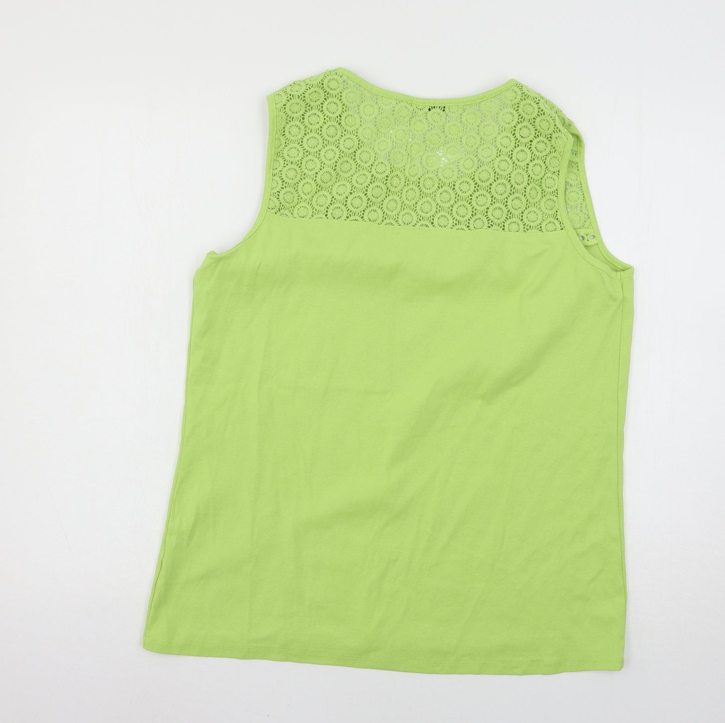 TU Womens Green  Jersey Basic Tank Size 20
