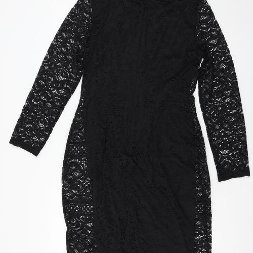 George Womens Black  Lace Bodycon  Size 12