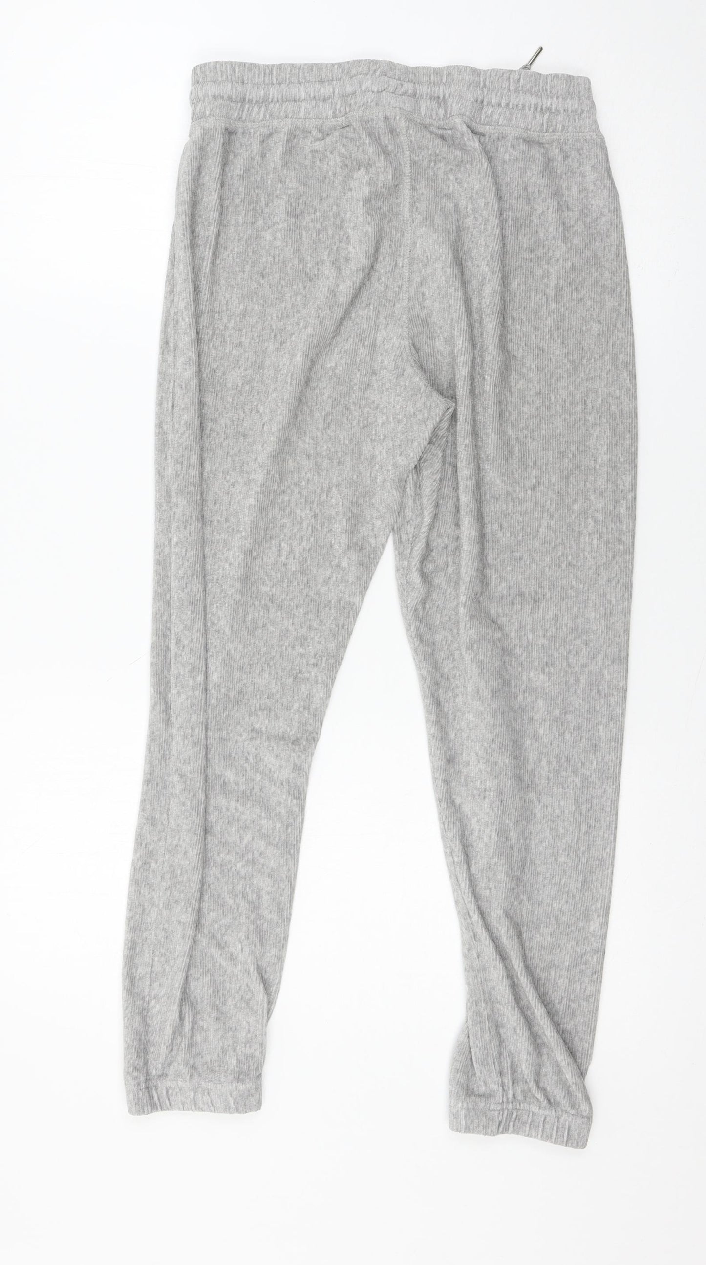 Topshop Womens Green  Velour Jogger Trousers Size 10 L26 in