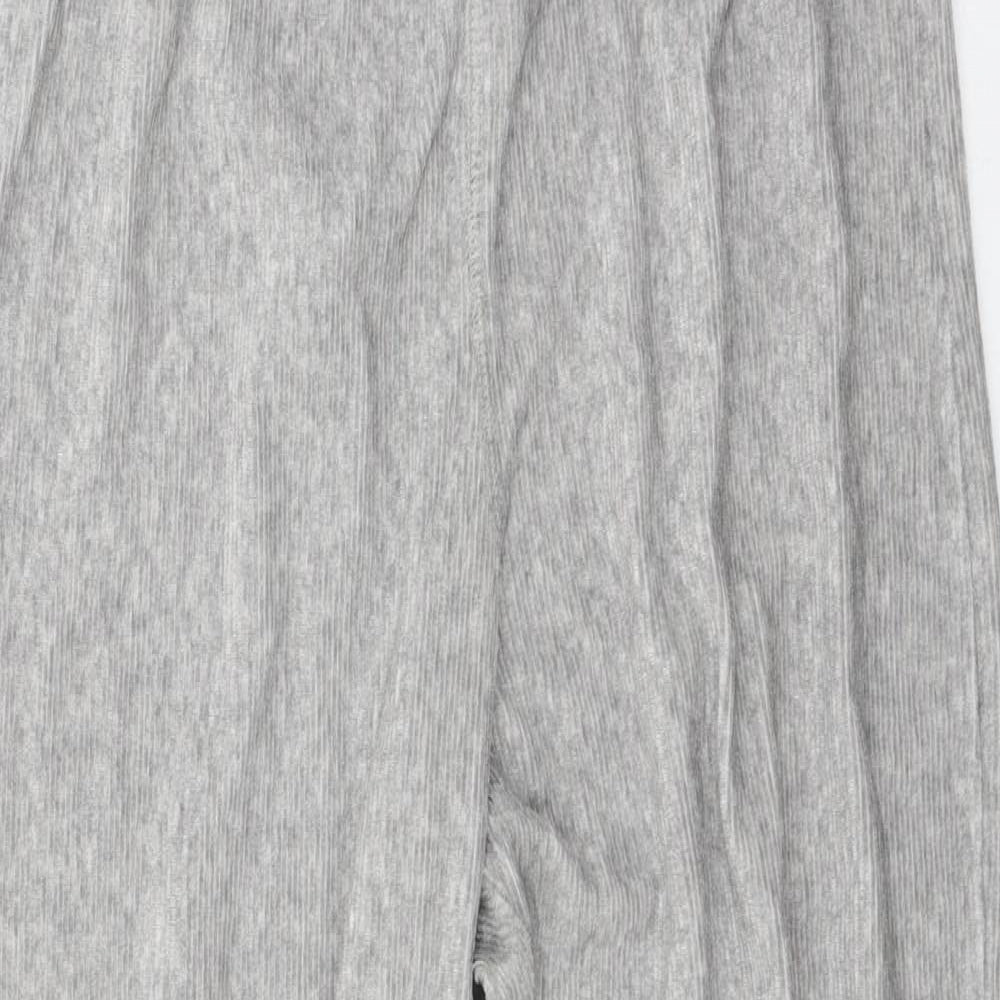 Topshop Womens Green  Velour Jogger Trousers Size 10 L26 in