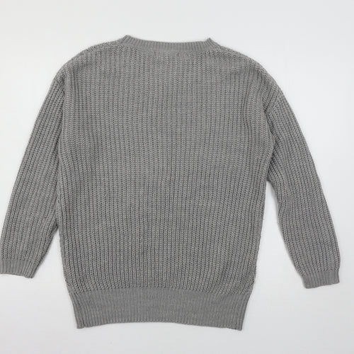 Atmosphere Womens Grey  Knit Pullover Jumper Size 10