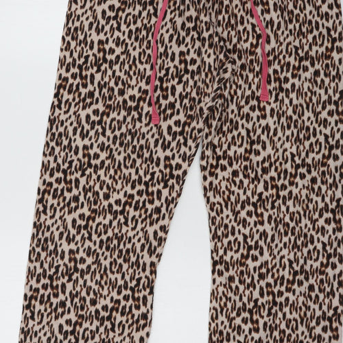 Love to Lounge Womens Brown Animal Print  Top Pyjama Top Size 14