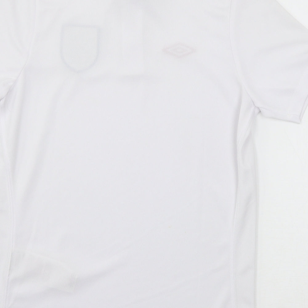 Umbro Boys White  Jersey Basic T-Shirt Size 12 Years