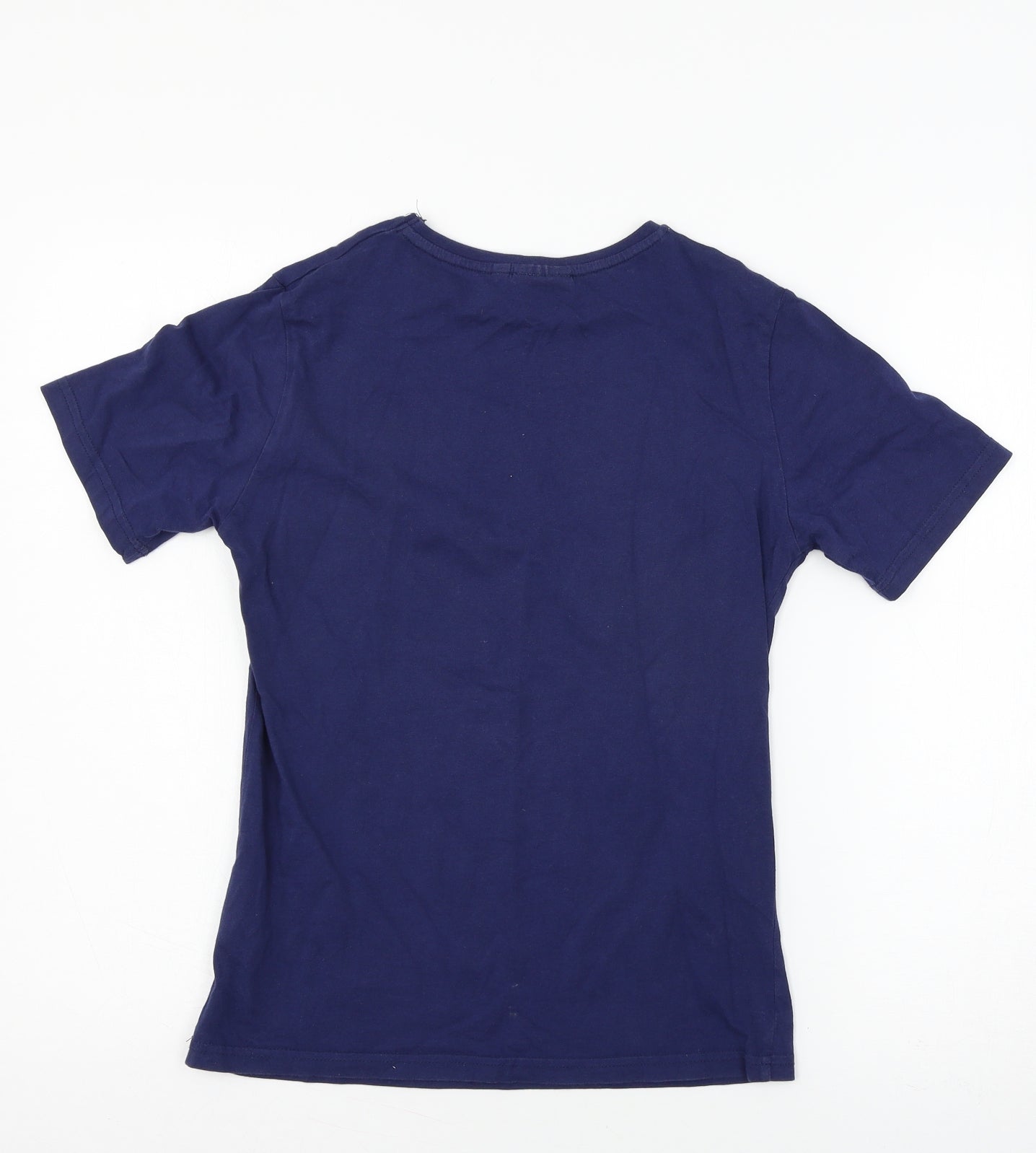 Rebel Boys Blue Geometric Jersey Basic T-Shirt Size 10-11 Years  - plants vs zombies