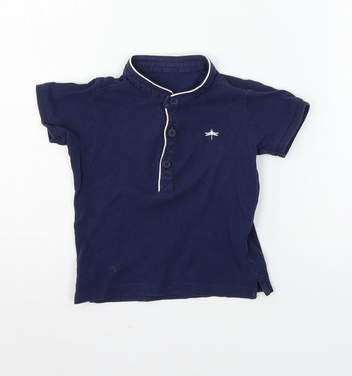 Matalan Baby Black  Jersey Basic T-Shirt Size 18-24 Months