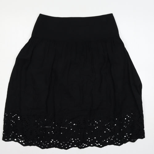 Marks and Spencer Womens Black   Flare Skirt Size 10