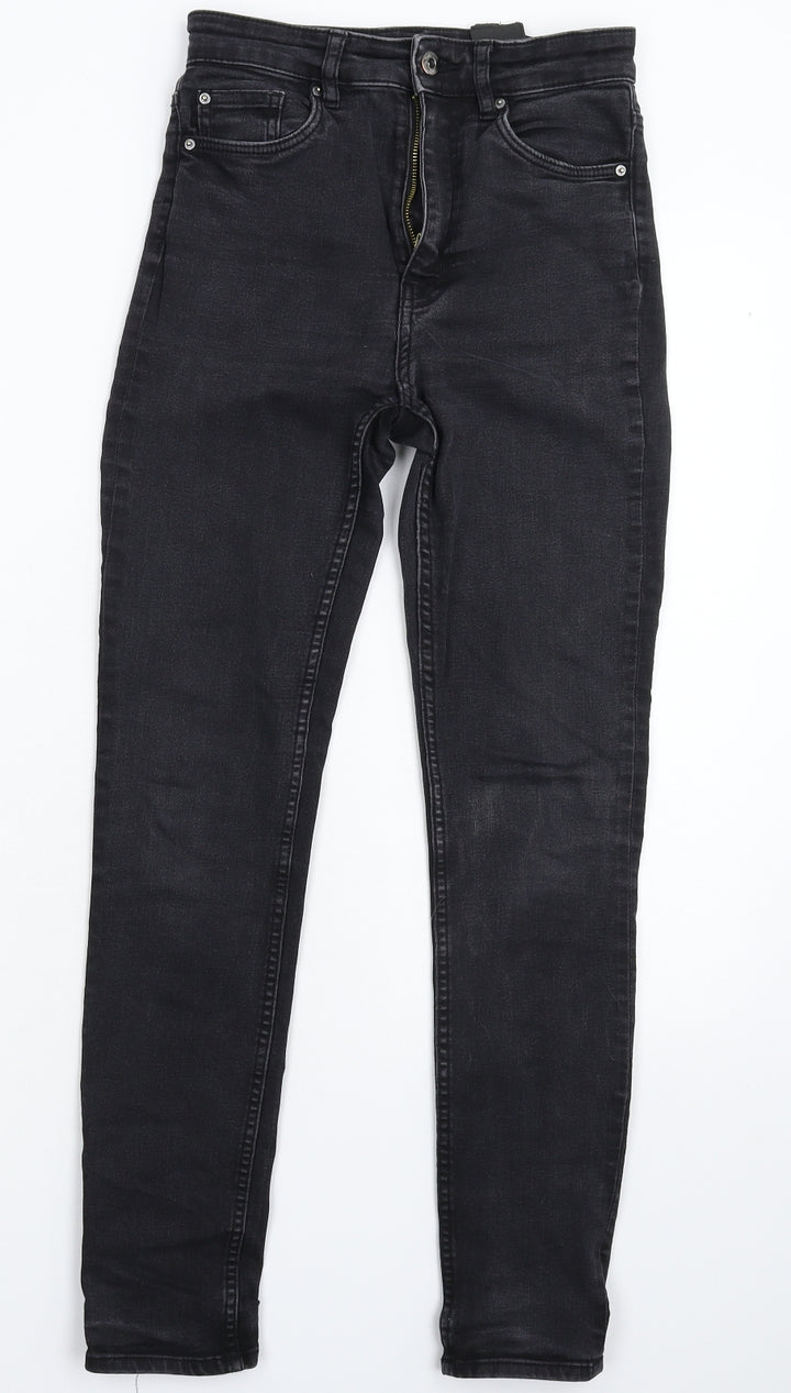 H&M Womens Black Denim Jegging Jeans Size 6 L27 in